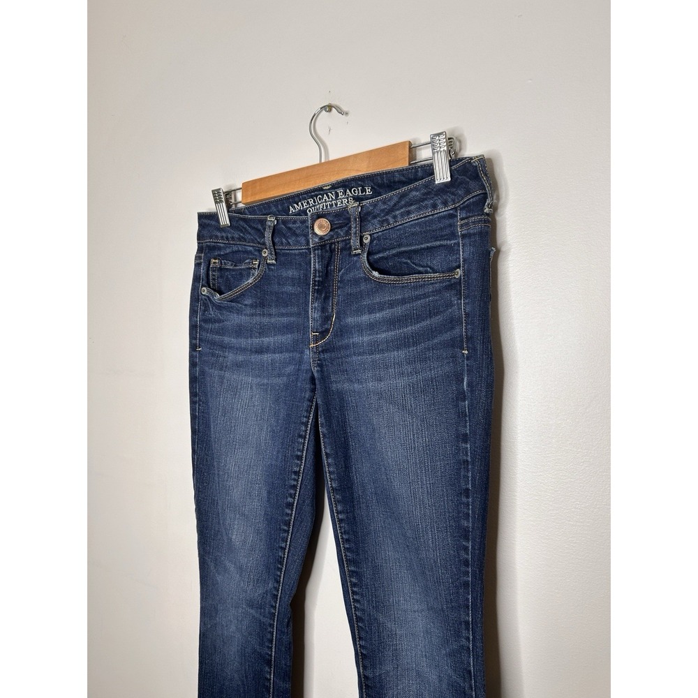 American Eagle Skinny Stretch Jegging Womens Jeans Dark Wash Size 6 - Picture 4 of 11